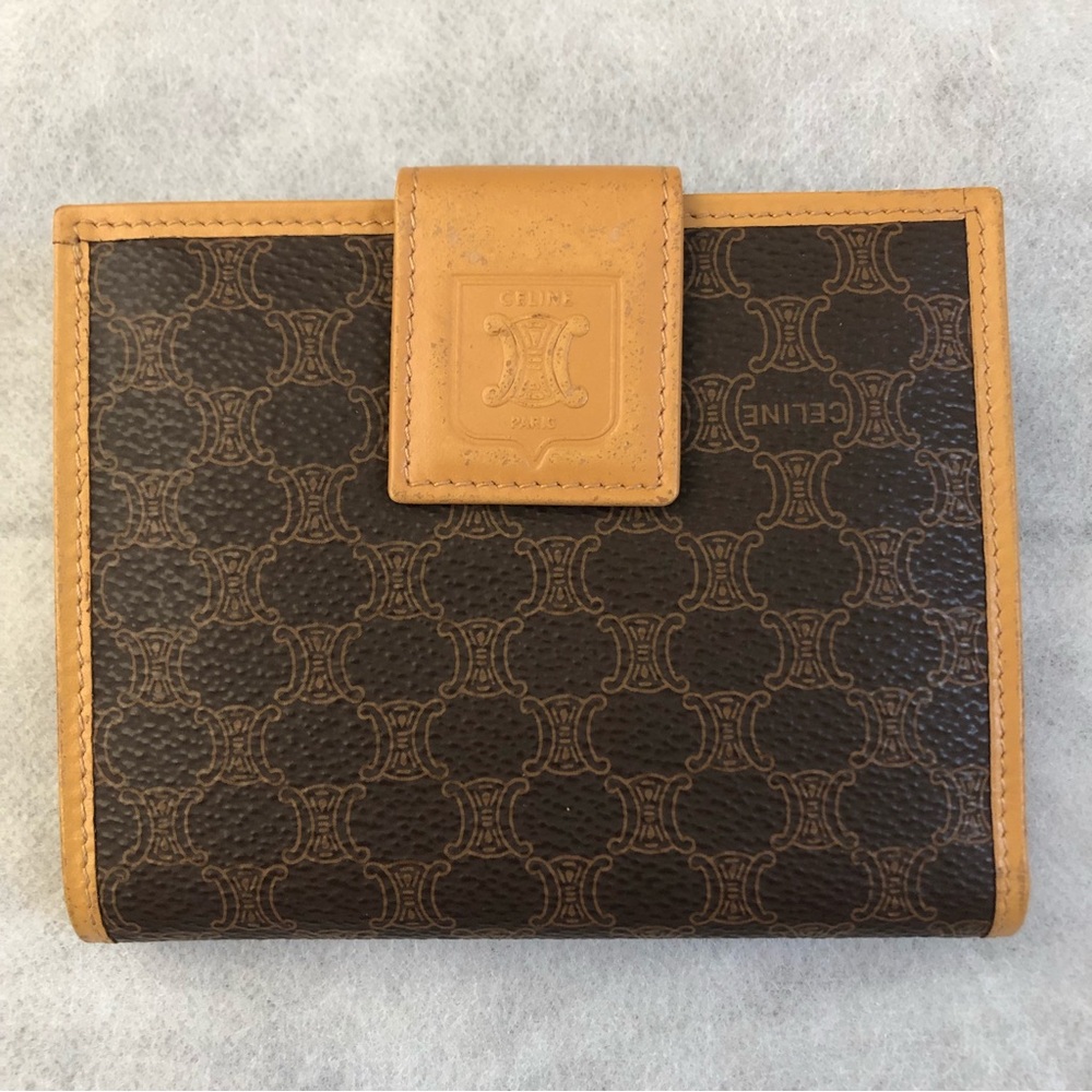 Vintage Celine Macadam Compact Wallet